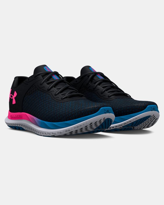 Women's UA Charged Breeze Running Shoes, Black, pdpMainDesktop image number 3